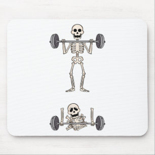 Tapis De Souris Skeleton Gym Drôle Entraînement Gym plaisanteries 