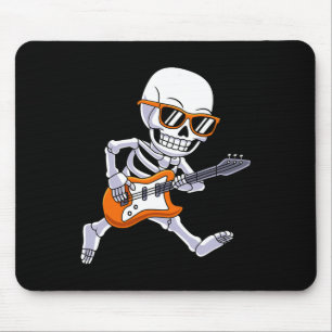 Tapis De Souris Skeleton Jouer Guitare Rock Et Roll Boys Enfants