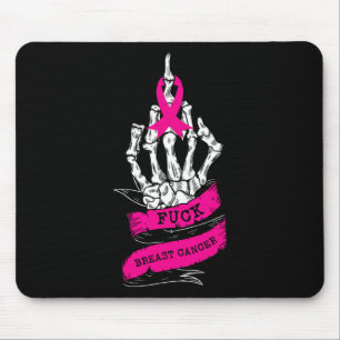Tapis De Souris Skeleton Main Pour Pink Funny Cancer Du Sein