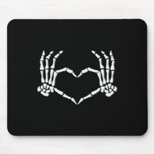 Tapis De Souris Skeleton Mains Coeur Halloween Costume Hommes Femm