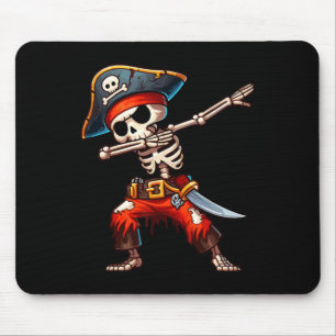 Tapis De Souris Skeleton Pirate Halloween Enfants Pirate