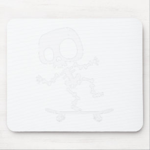Tapis De Souris Skeleton Skateboard Halloween Costume amusant Skat