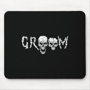 Tapis De Souris - Skeleton Skull Halloween Mariage Bachelor