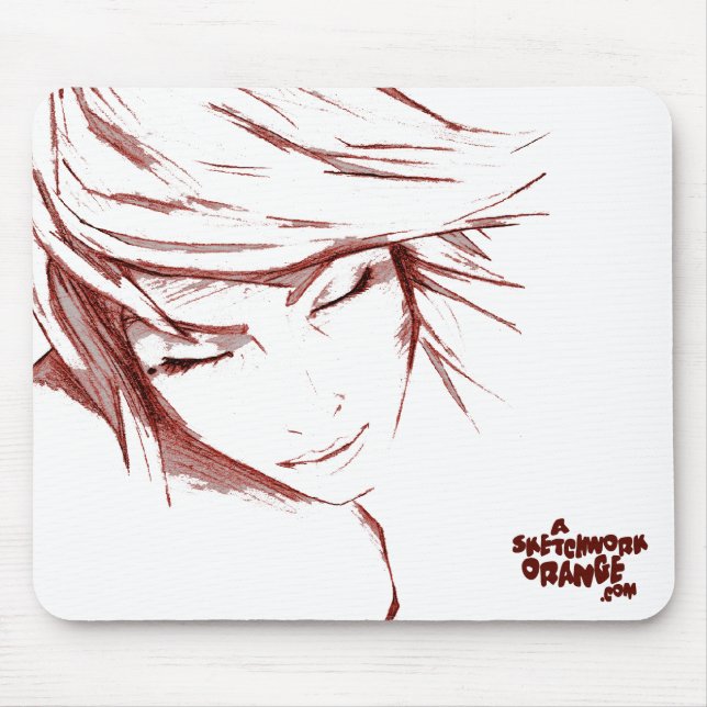 Tapis De Souris Sketchwork rouge Mousepad (Devant)