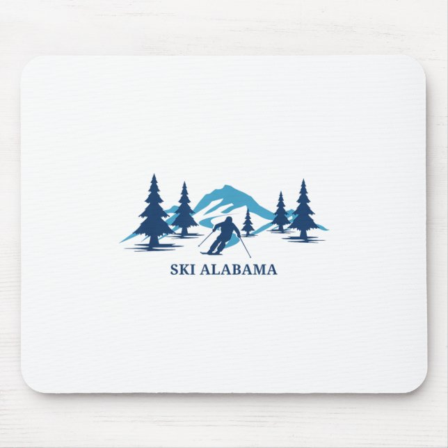 Tapis De Souris Ski Alabama Station de ski Ski Ski _1 (Devant)