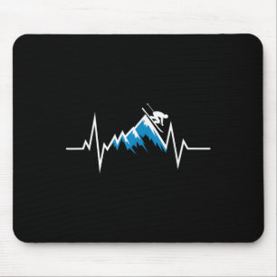Tapis De Souris Ski Alpin Heartbeat Les amateurs de ski