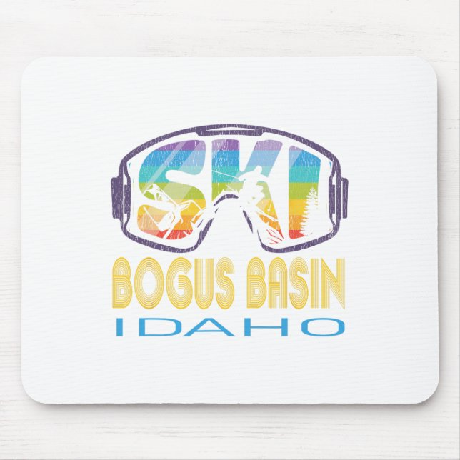 Tapis De Souris Ski Bogus Sin Idaho Vacances Ski (Devant)