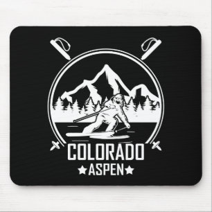 Tapis De Souris Ski d'Aspen Colorado