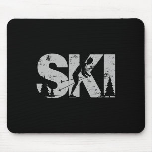 Tapis De Souris Ski de fond Cool Ski de ski nordique Cadeau Wo
