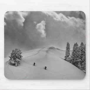 Tapis De Souris Ski de fond en poudre