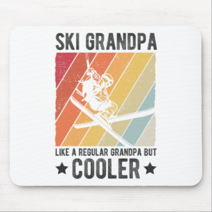 Tapis De Souris Ski Grand-père comme un grand-père régulier mais S