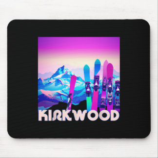 Tapis De Souris Ski Kirkwood - Retro 80's Style Skiing And Snowboa
