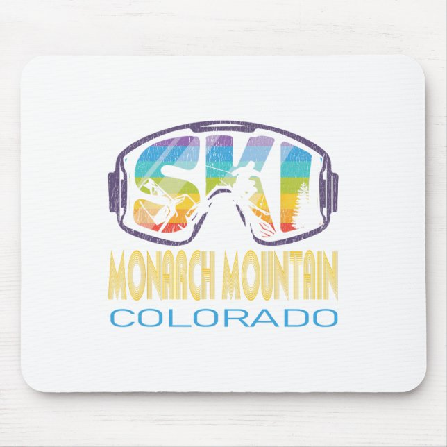 Tapis De Souris Ski Monarch Mountain Colorado Vacances ski (Devant)
