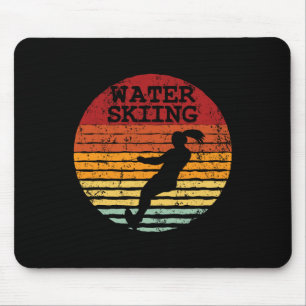 Tapis De Souris Ski Nautique Rétro Ski Aquatique Vintage Ski Nauti
