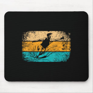 Tapis De Souris ski nautique rétro vintage