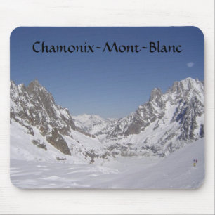 Tapis De Souris Ski sur un glacier