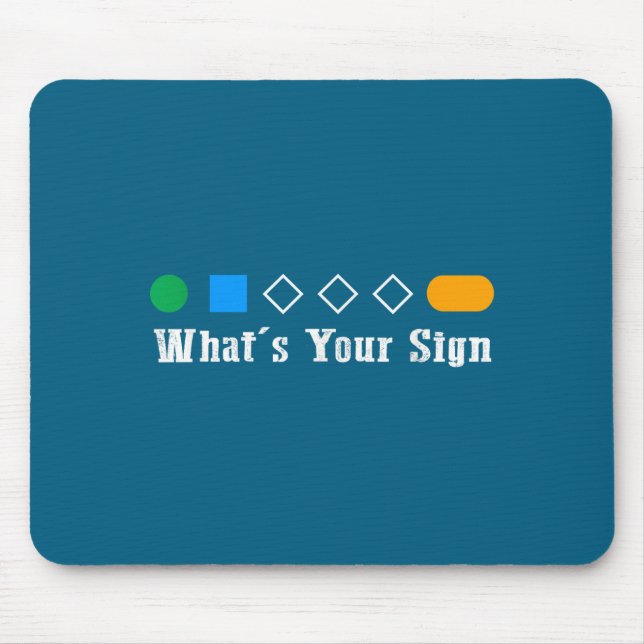 Tapis De Souris Ski What Is Your Sign Funny Skier Men Snowboard Sk (Devant)
