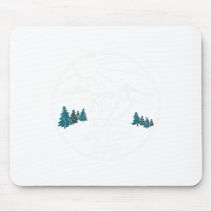 Tapis De Souris Ski You Later Sports d'hiver Neige en Poudre Vinta
