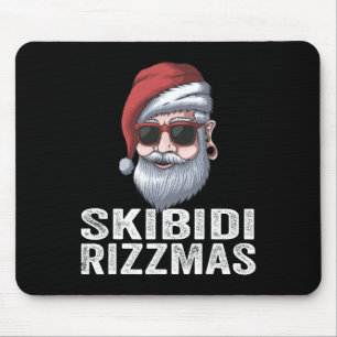 Tapis De Souris Skibidi Rizzmas Noël Père Noël Merry Rizz Mas Xma