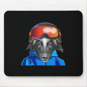 Tapis De Souris Skier Belge Cheepdog Snowboard Pocket
