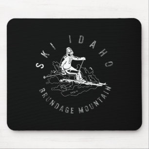 Tapis De Souris Skier Idaho Brundage Mountain Ski Snowboard Montag