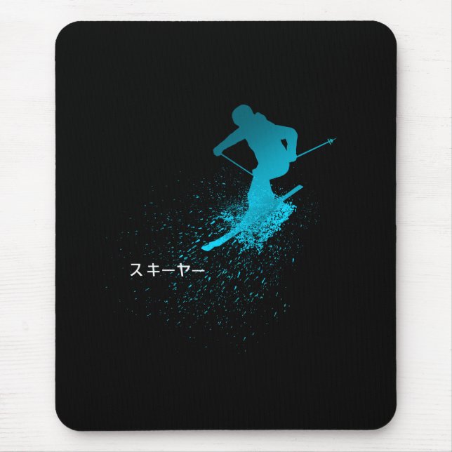 Tapis De Souris Skier, Ski, Japonais (Devant)