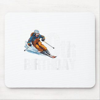 Tapis De Souris Skieur 9e anniversaire Ski garçon fille 9e anniver