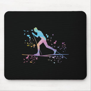 Tapis De Souris Skieur de fond Ski nordique Xc _15