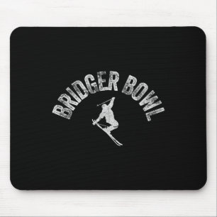 Tapis De Souris Skieur de montana cool Ski Bridger Bowl Ski vintag