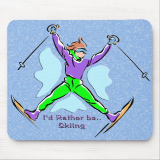 Tapis De Souris Skieur de style libre