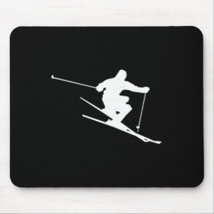 Tapis De Souris Skieur minimaliste Ski Freestyle Apres Ski Hiver