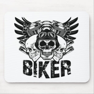 Tapis De Souris skull moto biker