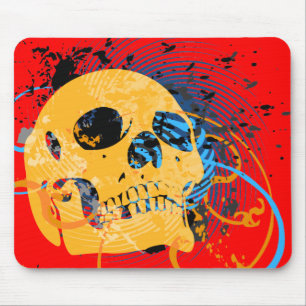 Tapis De Souris skullz, avec des bulles.