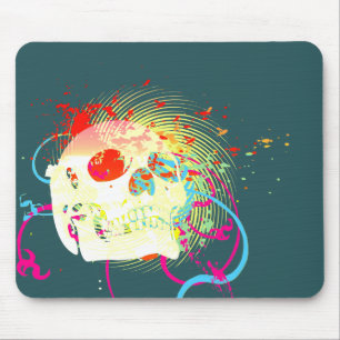 Tapis De Souris skullz. vers le haut flèches tordues.