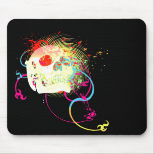 Tapis De Souris skullz. vers le haut flèches tordues.