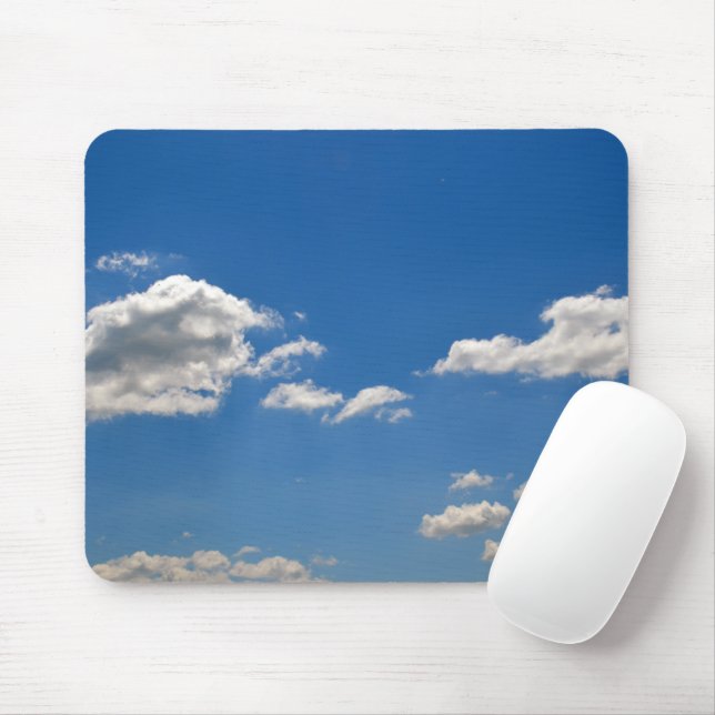 Tapis De Souris Sky is blue and white clouds are passing by  (Avec souris)