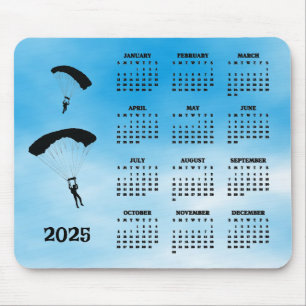 Tapis De Souris Skydiving Design 2025 Calendrier Mousepad