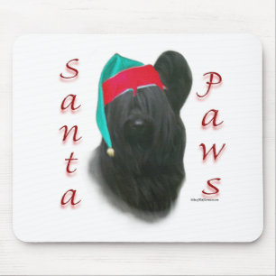 Tapis De Souris Skye Terrier Père Noël Paws