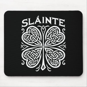 Tapis De Souris Slainte Shamrock irlandaise Cheers Saint Paddy's D