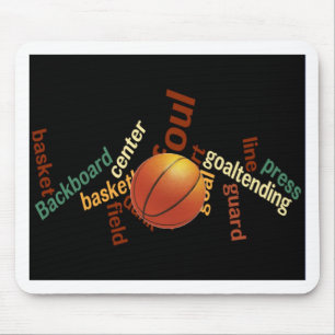 Tapis De Souris Slam Dunk de Vocabulaire : Basketball Jeu des Cham
