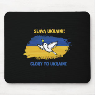 Tapis De Souris Slava Ukraini Gloire à l'Ukraine Drapeau ukrainien