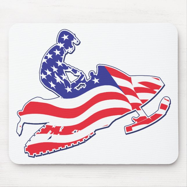 Tapis De Souris Sledder patriotique (Devant)