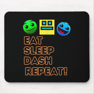 Tapis De Souris Sleep Dash Répéter le jeu vidéo Géométrie Gamer vi