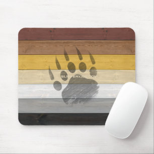 Tapis De Souris SlipperyJoe's Bear Pride drapeau de la texture du 