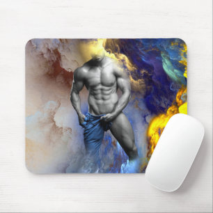 Tapis De Souris SlipperyJoe's Man steamy shirt abs six pack