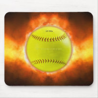 SlipperyJoe's softball en feu flammes boule de feu