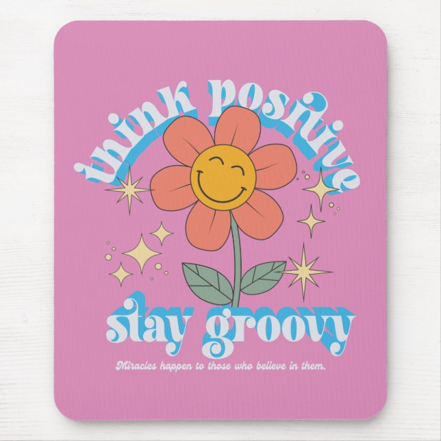 Tapis De Souris Slogan Super pour un séjour positif (Devant)