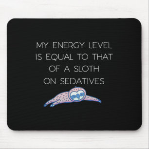 Tapis De Souris Sloth Fibro Lupus Chronique Fatigue Spoonie Sleepy