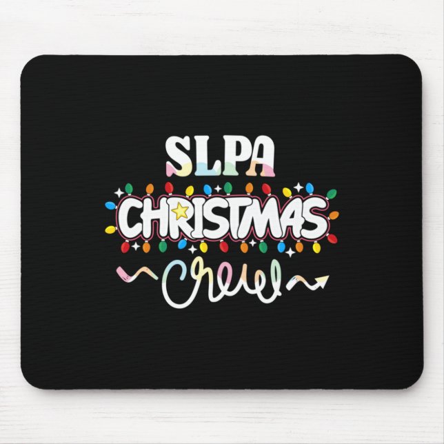 Tapis De Souris Slpa Christmas Crew Speech Pathology Istant Xma  (Devant)