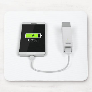 Tapis De Souris Smartphone chargeant de la banque de puissance